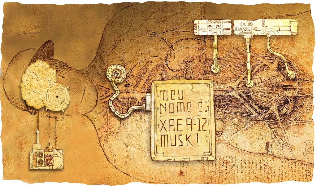 Elon Musk é um bilionário americano, visionário, criador de futuros com suas máquinas de altíssima tecnologia - algumas ainda em fase de construção (é o criador do carro que se conduz, ou seja, sem motorista). Ele teve um filho há pouco a quem deu o nome de: X Æ A-12 Musk. Não é fake news! Este fato em si já seria suficiente para o mundo considerá-lo “louco”.